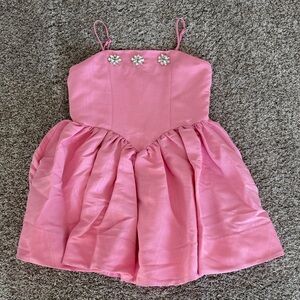 Bardot Pink Floral Kids Dress